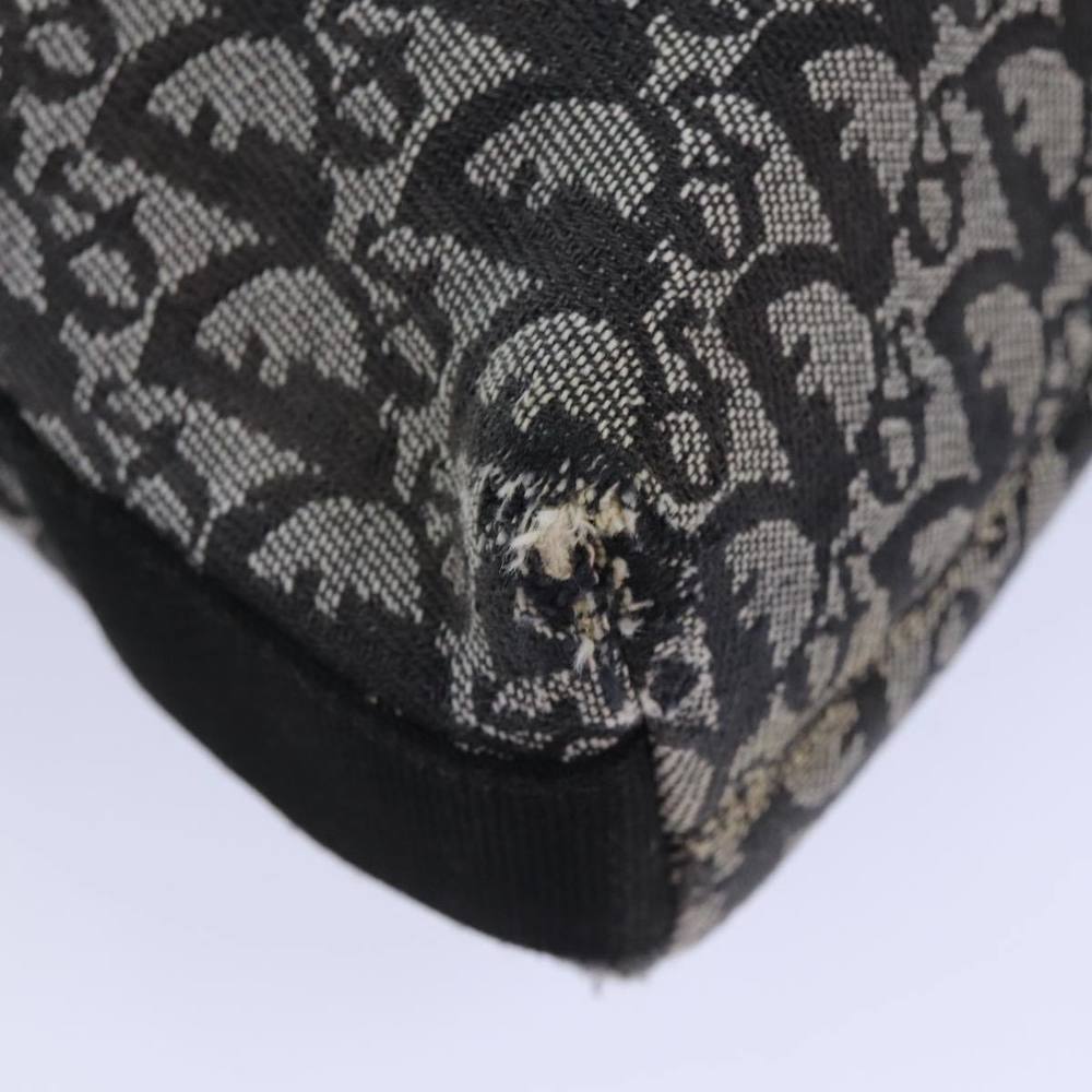 Christian Dior Trotter Canvas Shoulder Bag Black Auth 82279 - Picture 14 of 16